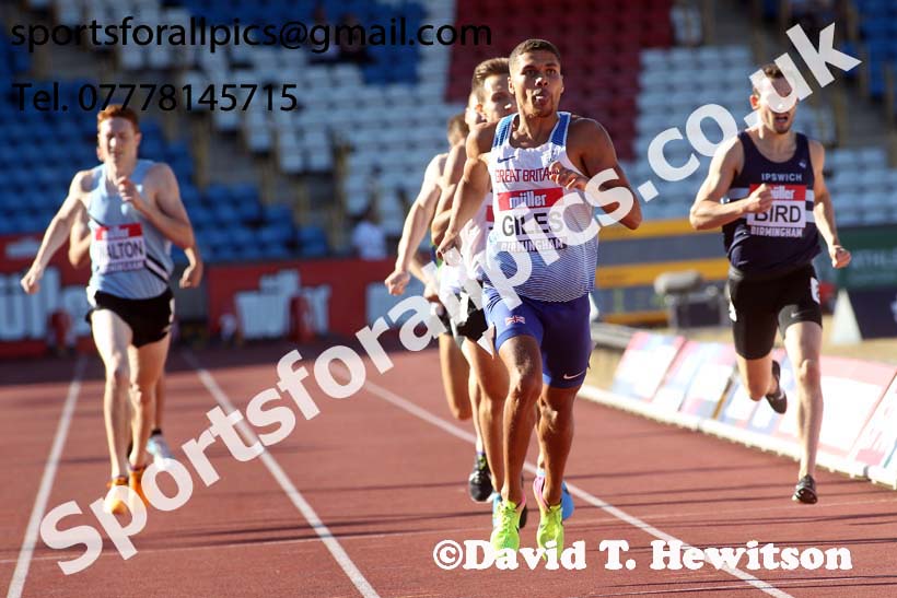 Mens 800 metres, Muller British Championships, Alexander Stadium, Birmingham. Photo: David T. Hewitson/Sports for All Pics